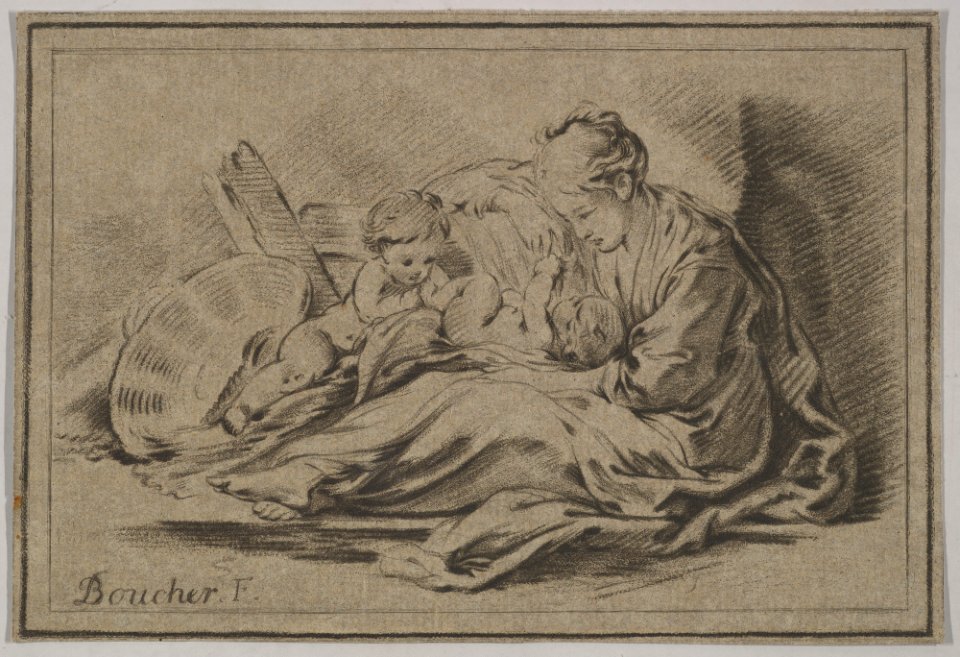 Mother with Two Children MET DP826651