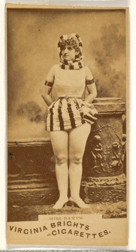 Miss Baker, from the Actors and Actresses series (N45, Type 1) for Virginia Brights Cigarettes MET DP830369