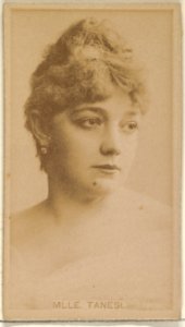 Mlle. Tanesi, from the Actors and Actresses series (N45, Type 8) for Virginia Brights Cigarettes MET DP831629