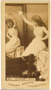 Mlle. Courabt, Paris, from the Actors and Actresses series (N45, Type 1) for Virginia Brights Cigarettes MET DP829392