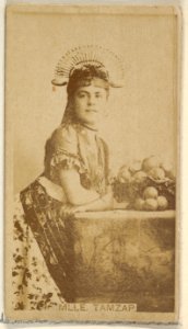 Mlle. Tamzap, from the Actors and Actresses series (N45, Type 8) for Virginia Brights Cigarettes MET DP831628