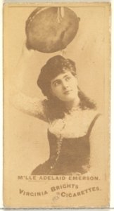 Mlle. Adelaid Emerson, from the Actors and Actresses series (N45, Type 1) for Virginia Brights Cigarettes MET DP829521