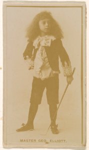 Master George Elliott, from the Actresses series (N245) issued by Kinney Brothers to promote Sweet Caporal Cigarettes MET DP859935