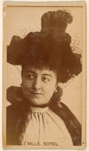 Mlle. Sorel, from the Actresses series (N245) issued by Kinney Brothers to promote Sweet Caporal Cigarettes MET DP859610