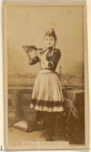 Mlle. Theresine, from the Actors and Actresses series (N45, Type 8) for Virginia Brights Cigarettes MET DP831634