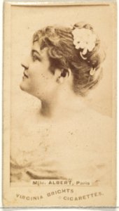 Mlle. Albert, Paris, from the Actors and Actresses series (N45, Type 1) for Virginia Brights Cigarettes MET DP828869