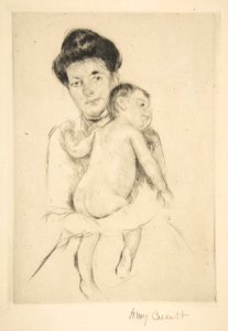 Mother Holding Her Nude Baby MET DP815261