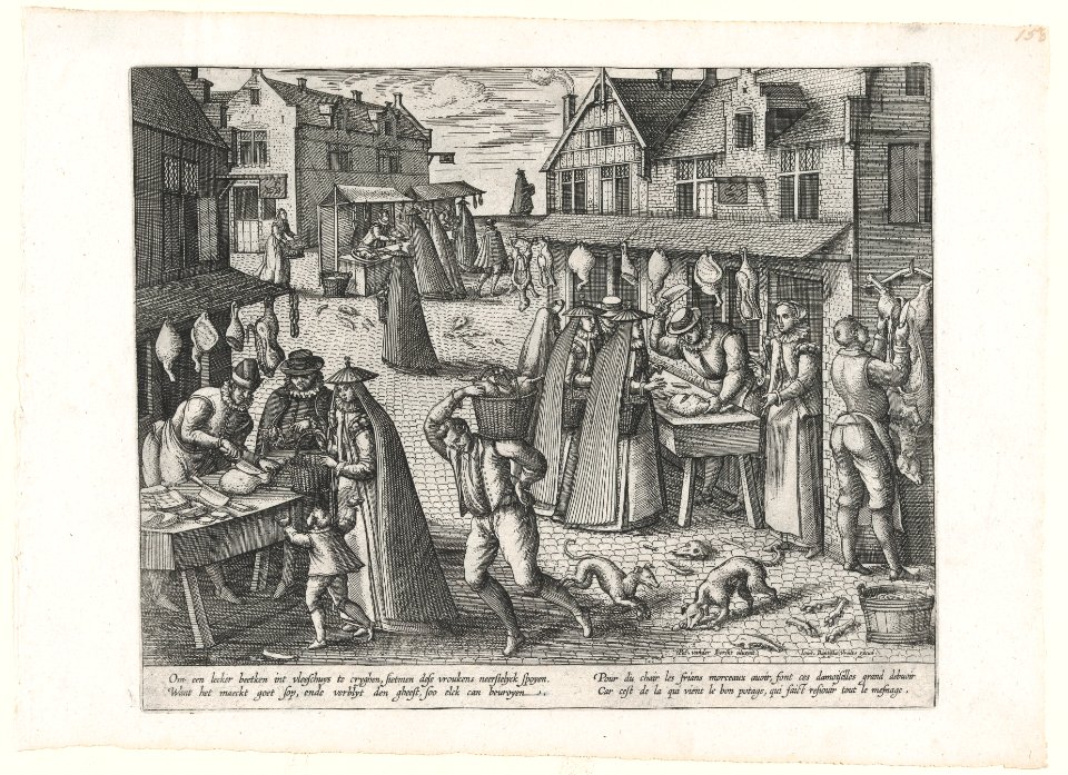 Meat Market, from the pair Meat Market and Vegetable Market MET DP864816