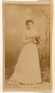Mlle. Steading, from the Actresses series (N245) issued by Kinney Brothers to promote Sweet Caporal Cigarettes MET DP859616