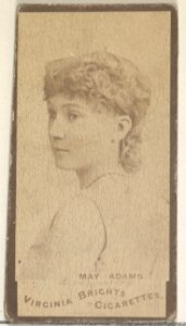 May Adams, from the Actors and Actresses series (N45, Type 3) for Virginia Brights Cigarettes MET DP831045