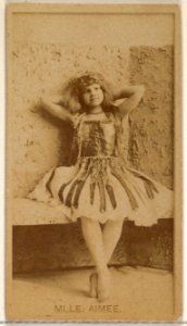 Mlle. Aimee, from the Actors and Actresses series (N45, Type 8) for Virginia Brights Cigarettes MET DP831360