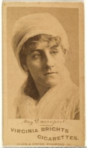 May Davenport, from the Actors and Actresses series (N45, Type 1) for Virginia Brights Cigarettes MET DP829414