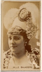 Mlle. Bajadere, from the Actors and Actresses series (N45, Type 8) for Virginia Brights Cigarettes MET DP831373