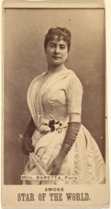 Mlle. Baretta, Paris, from the Star of the World series (N672), issued by A. Hershey & Bros. to promote Star of the World Tobacco MET DPB870001