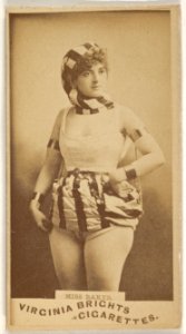 Miss Baker, from the Actors and Actresses series (N45, Type 1) for Virginia Brights Cigarettes MET DP830370
