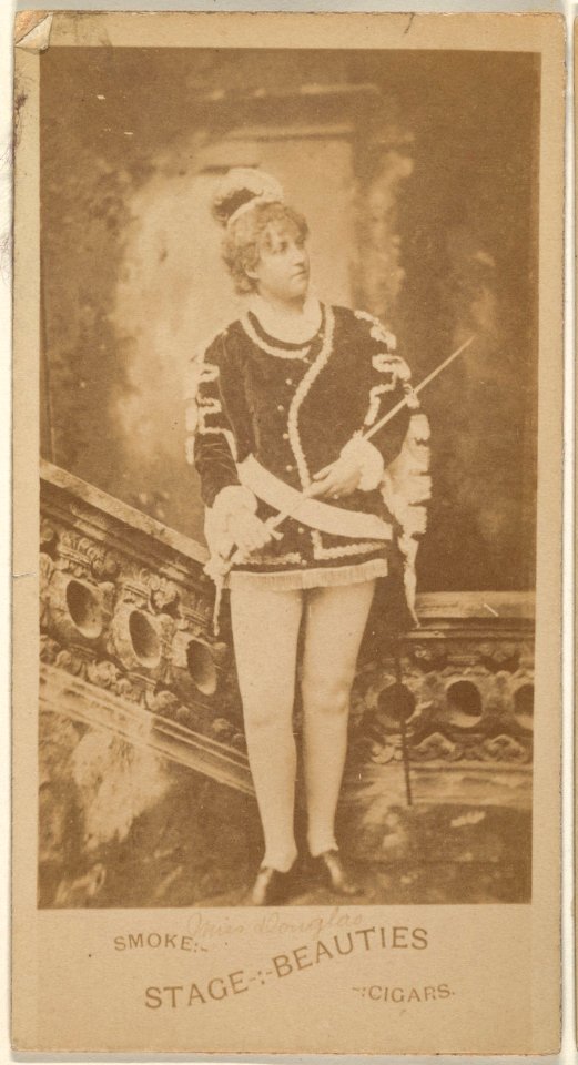 Miss Douglas, from the Actresses series (N666) to promote Stage Beauties Cigars MET DPB869845