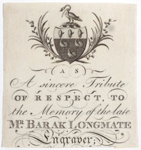 Memorial Card for Mr. Barak Longmate Met DP884971