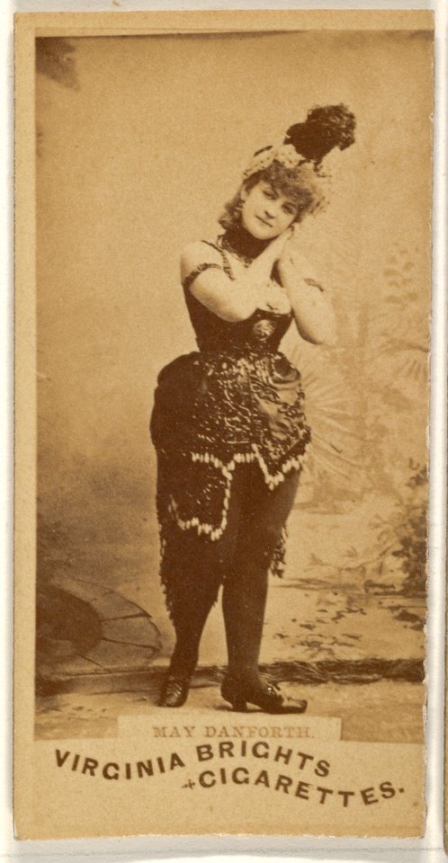 May Danforth, from the Actors and Actresses series (N45, Type 1) for Virginia Brights Cigarettes MET DP830431