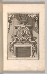 Miscellany of 17th-century Ornament Print Series- Examples of Antique Chimneypieces, Cabinets, Gueridons, Tables and Mirrors, in addition to Italian Church Facades, by illustrious architects, or a sequel to S. Bosboom MET DP-12235-066