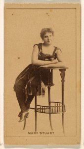 Mary Stuart, from the Actresses series (N245) issued by Kinney Brothers to promote Sweet Caporal Cigarettes MET DP859648