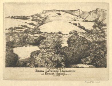 Marriage Announcement–Ernest Haskell and Emma Loveland Laumeister MET DP845486