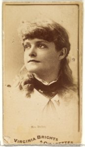 Miss Dreker, from the Actors and Actresses series (N45, Type 1) for Virginia Brights Cigarettes MET DP829438