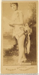 Miss Carson, from the Actors and Actresses series (N45, Type 1) for Virginia Brights Cigarettes MET DP829360