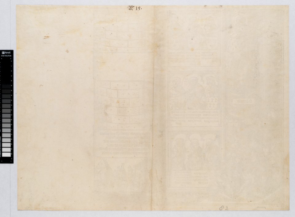Maximilian as Architect; with a Statue of St. Leopold; and Busts of Maximilian's Ancestors and Relatives, from The Triumphal Arch of Maximilian I, 1st edition (1517-18) MET DP-16116-038