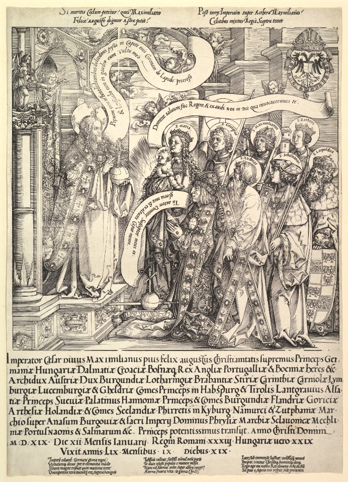 Maximilian Presented by his Patron Saints to the Almighty MET DP822202