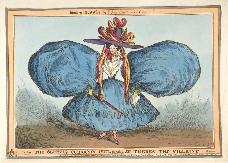 Modern Oddities by P. Pry Esq., Plate 1st- The Sleeves Curiously Cut, Ay There's the Villainy - vide Shakespeare MET DP808237