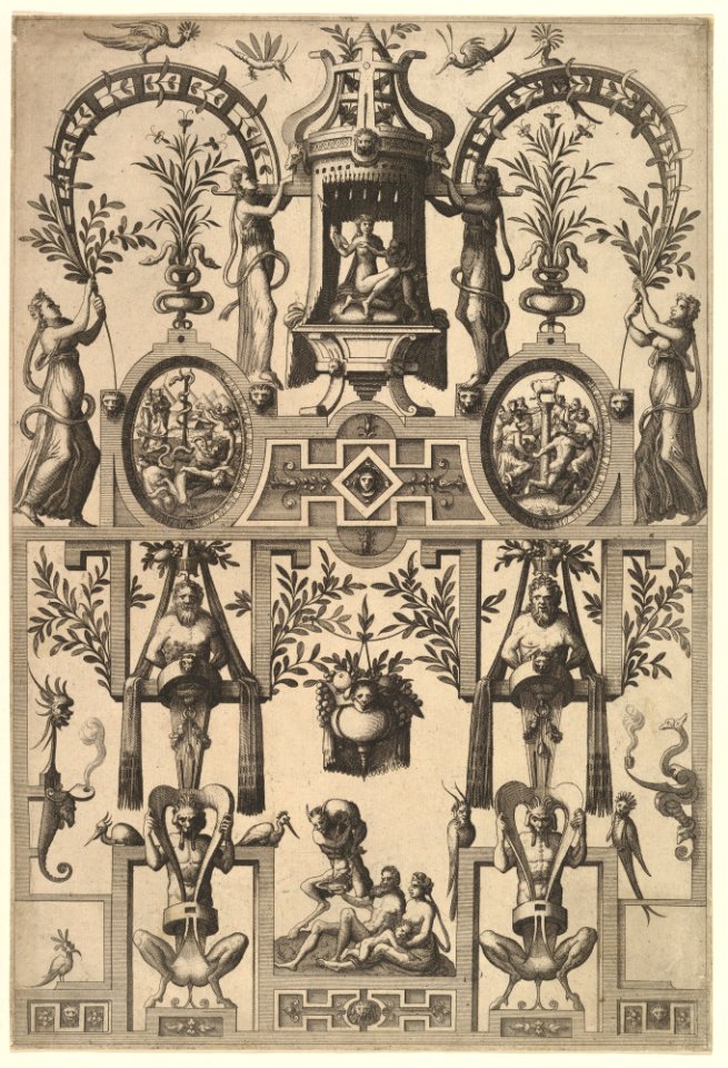 Modern Grotesque with Strapwork MET DP823080