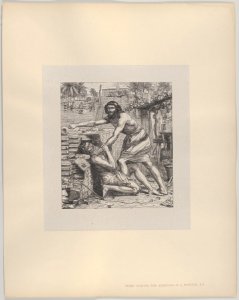 Moses Slaying the Egyptian (Dalziels' Bible Gallery) MET DP835870