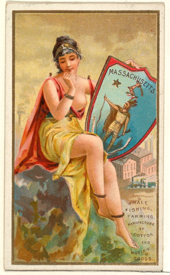 Massachusetts, from the Industries of States series (N117) issued by Duke Sons & Co. to promote Honest Long Cut Tobacco MET DPB873641