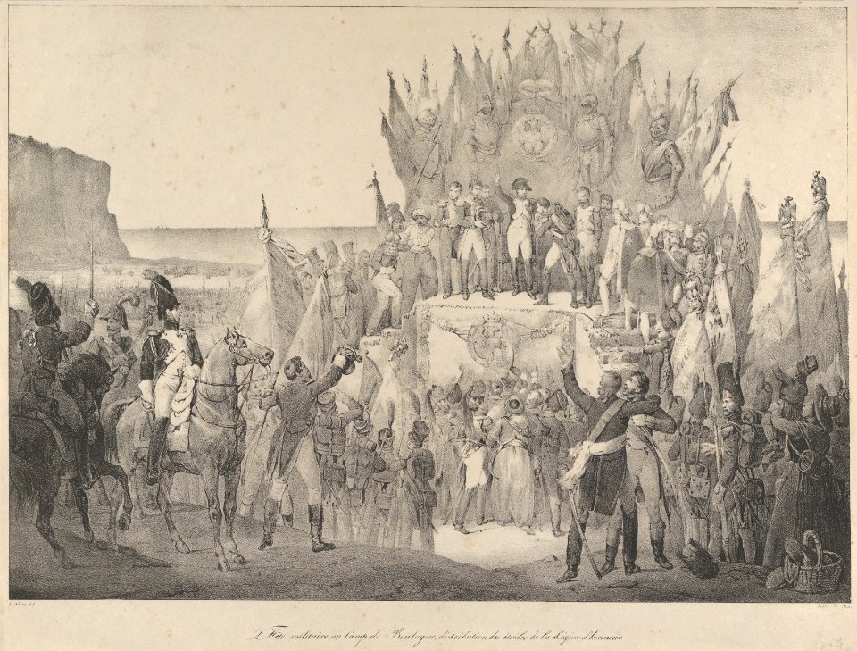 Military Festival at Boulogne with Napoleon Distributing Stars of the Legion of Honor MET DP841232