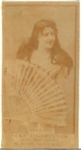 Miss Ferrare, from the Actors and Actresses series (N145-7) issued by Duke Sons & Co. to promote Duke Cigarettes MET DP840410