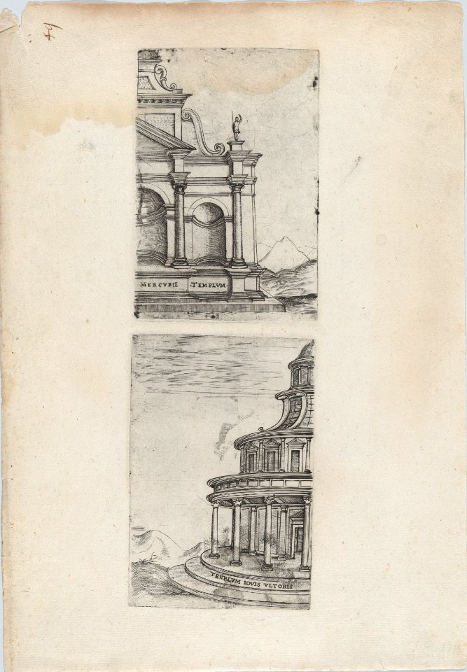 Mercurii Templum, from a Series of 24 Depicting (Reconstructed) Buildings from Roman Antiquity MET DP874926