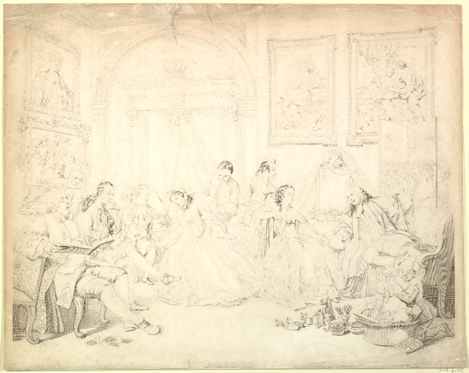 Marriage A-la-Mode, plate IV (reverse copy) MET DP827702