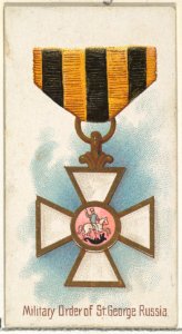 Military Order of St. George, Russia, from the World's Decorations series (N30) for Allen & Ginter Cigarettes MET DP838319