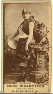 Miss Fabian, from the Actors and Actresses series (N145-7) issued by Duke Sons & Co. to promote Duke Cigarettes MET DP840409