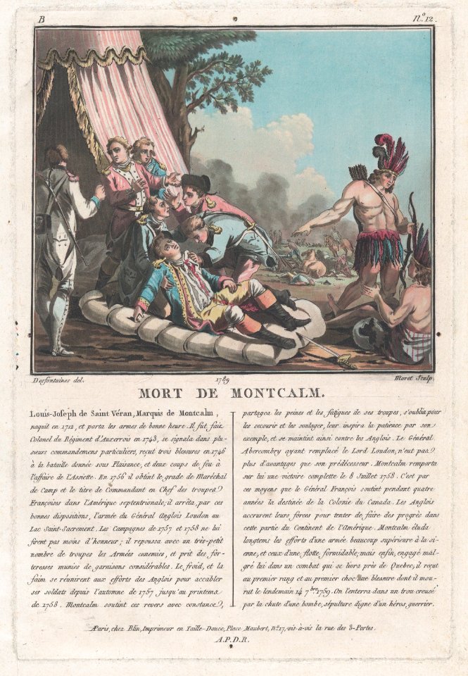Mort de Montcalm -The Death of Montcalm at Quebec, September 14, 1759- MET DP876925