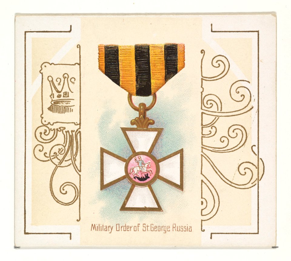 Military Order of Saint George, Russia, from the World's Decorations series (N44) for Allen & Ginter Cigarettes MET DP839367