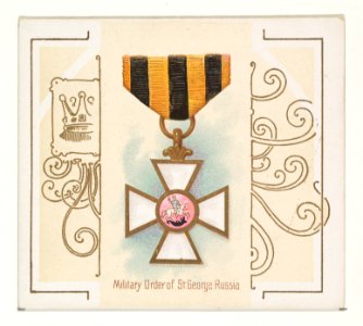 Military Order of Saint George, Russia, from the World's Decorations series (N44) for Allen & Ginter Cigarettes MET DP839367