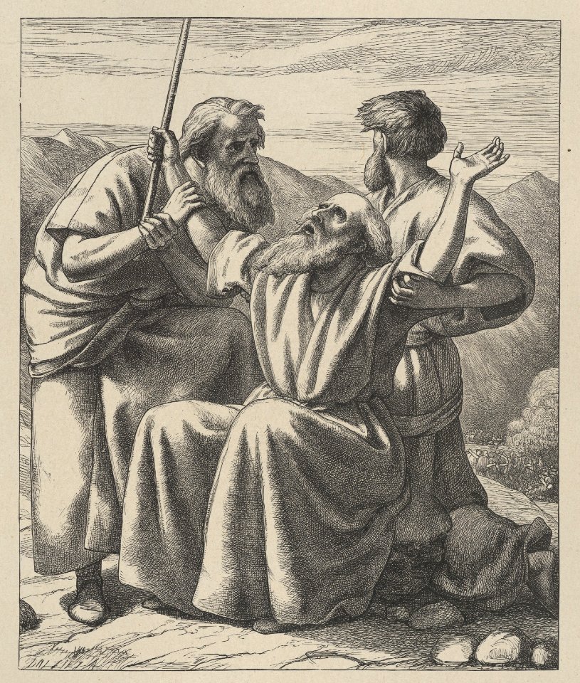 Moses' Hands Held Up (Dalziels' Bible Gallery) MET DP835827