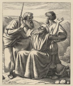 Moses' Hands Held Up (Dalziels' Bible Gallery) MET DP835827