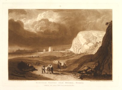 Martello Towers near Bexhill, Sussex (Liber Studiorum, part VII, plate 34) MET DP821466