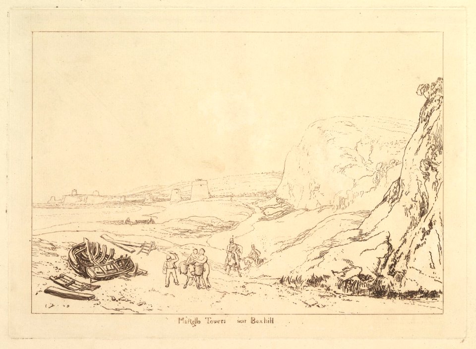 Martello Towers near Bexhill, Sussex (Liber Studiorum, part VII, plate 34) MET DP821405