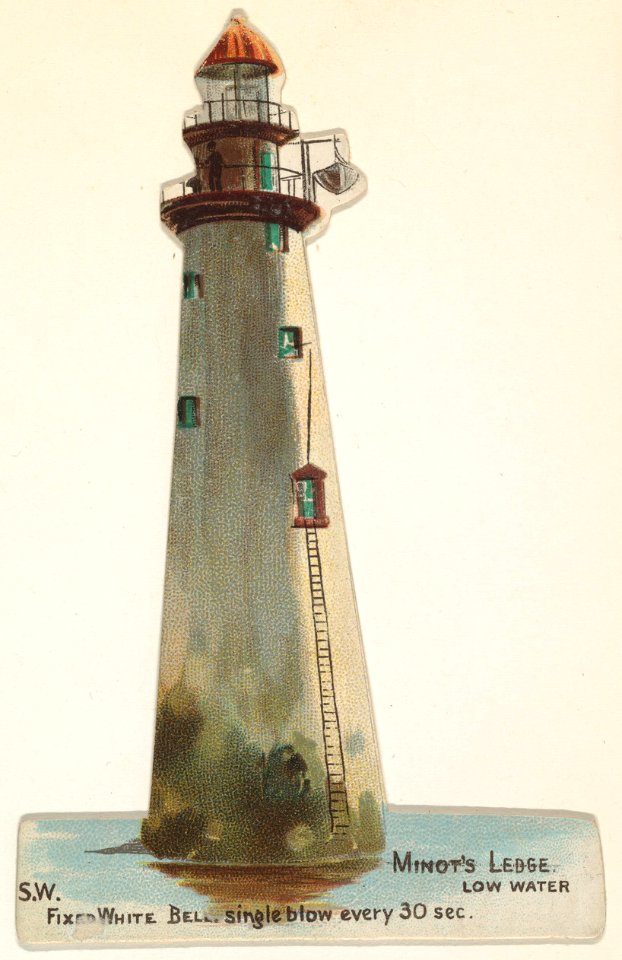 Minot's Ledge, from the Lighthouses series (N119) issued by Duke Sons & Co. to promote Honest Long Cut Tobacco MET DPB873689