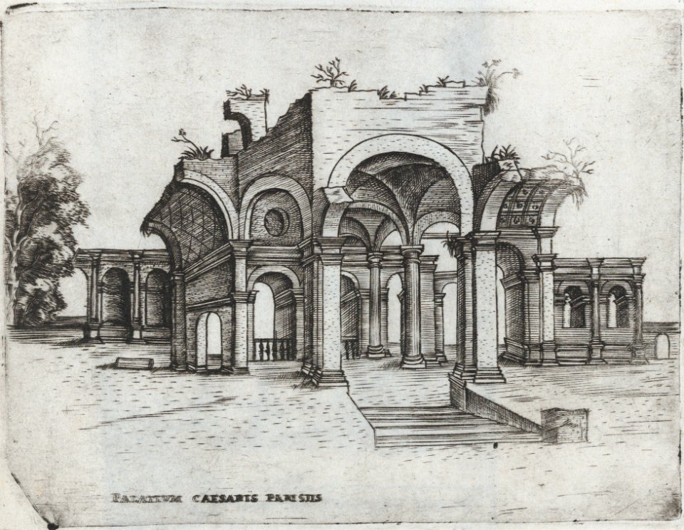 Mercurii Templum, from a Series of Prints depicting (reconstructed) Buildings from Roman Antiquity MET DP874979