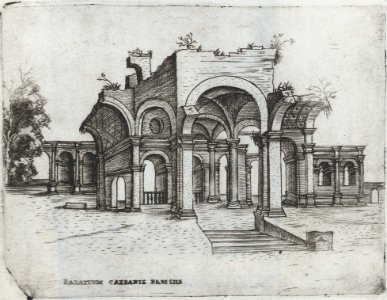 Mercurii Templum, from a Series of Prints depicting (reconstructed) Buildings from Roman Antiquity MET DP874979