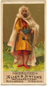 Morocco, from the Natives in Costume series (N16) for Allen & Ginter Cigarettes Brands MET DP834841